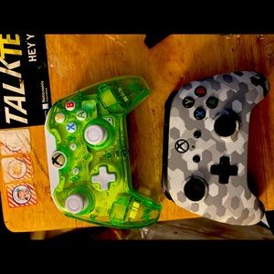 Two Xbox one controllers
